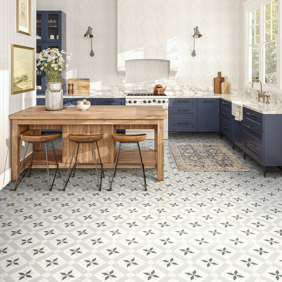 Art Tile - Retro Water-resistant 8mm Laminate Flooring